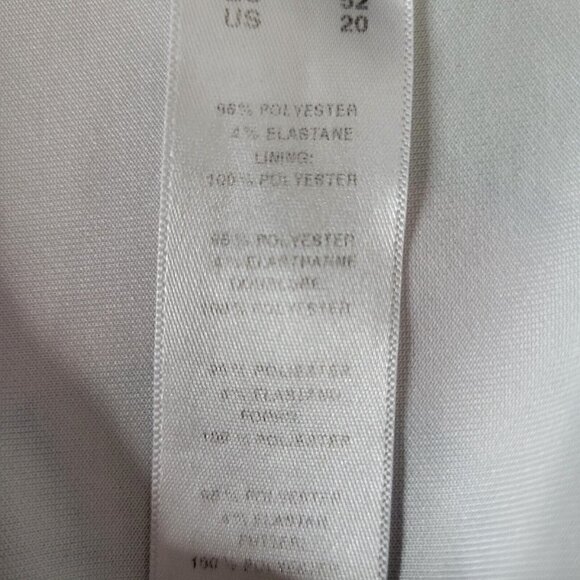 ASOS Midi Dress Size 20 Floral Sleeveless V Neck Back Pullover Lined Kick Pleat - Picture 8 of 12